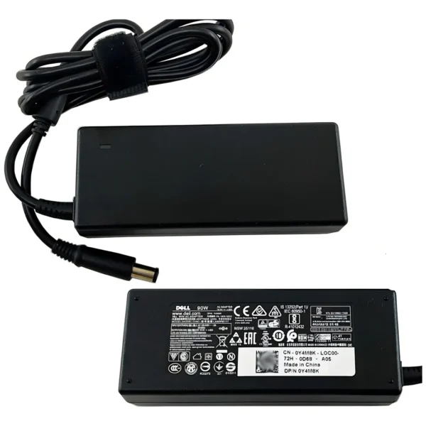 Cargador Dell 90 W, 19,5 V, 4,62 A, 7,4 Mm X 5,0 M, Negro